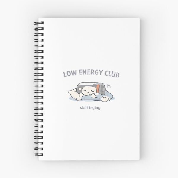 Item preview, Low Energy Club – Cute Mental Health Aesthetic Art designed and sold by CHILLORA.