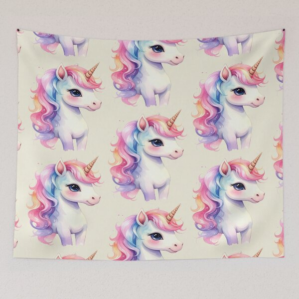 Item preview, Unicorn in soft pastel colors portrait designed and sold by LiskoDesign.
