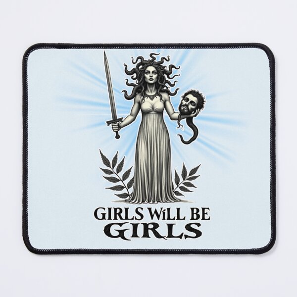 Item preview, Girls Will Be Girls Medusa - Feminist Myth Design designed and sold by PriyaMagic.