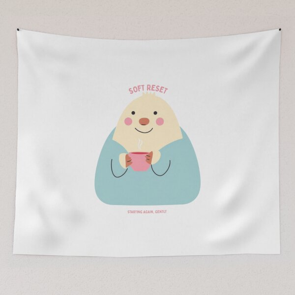 Item preview, Soft Reset – Gentle Healing Aesthetic Illustration designed and sold by CHILLORA.