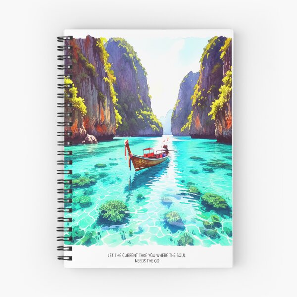 Item preview, Phi Phi Islands Thailand - Turquoise Lagoon Watercolor designed and sold by TheDesignDen21.