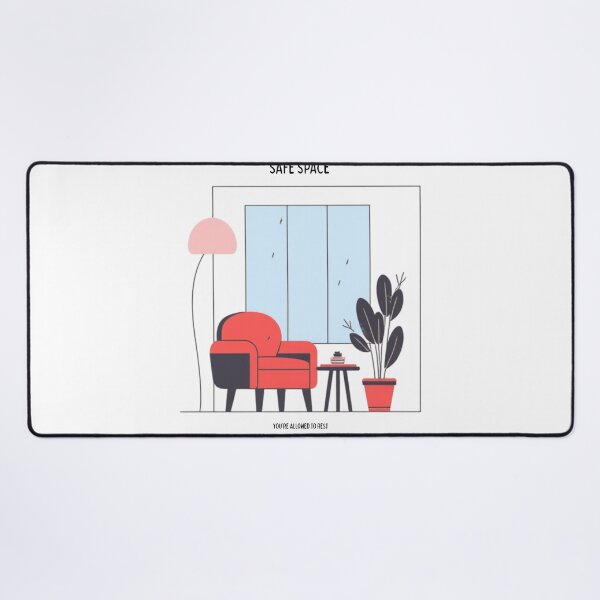 Item preview, Safe Space – Cozy Peaceful Interior Illustration designed and sold by CHILLORA.