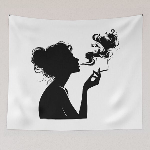 Item preview, Midnight Muse Minimalist Noir Silhouette Art Design. designed and sold by Spark2Seduction.