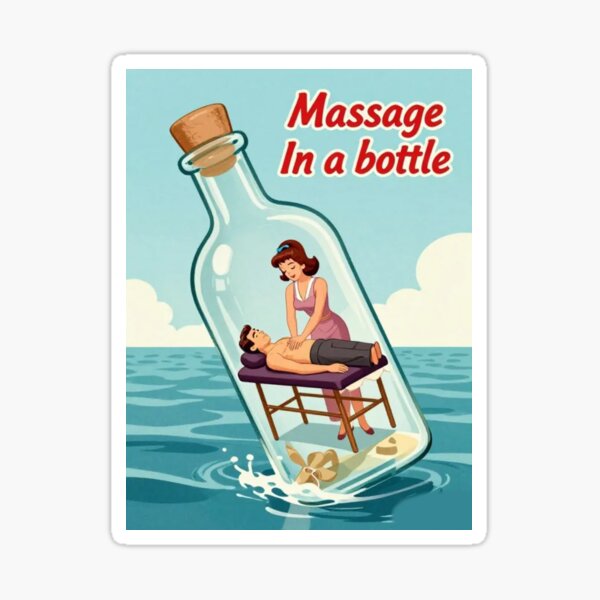 Item preview, Massage in a bottle designed and sold by halibutgoatramb.