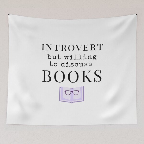 Item preview, Introvert But Willing To Discuss Books Book Lover Gift Sticker designed and sold by ade-datt.