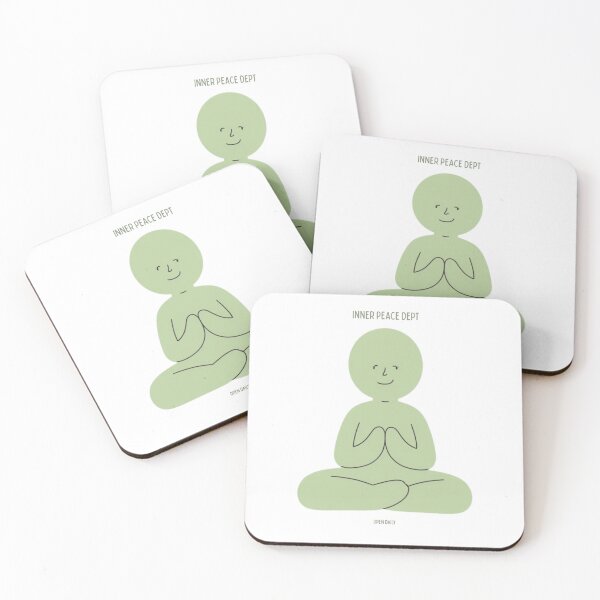 Item preview, Inner Peace Dept – Mindfulness & Meditation Aesthetic Art designed and sold by CHILLORA.