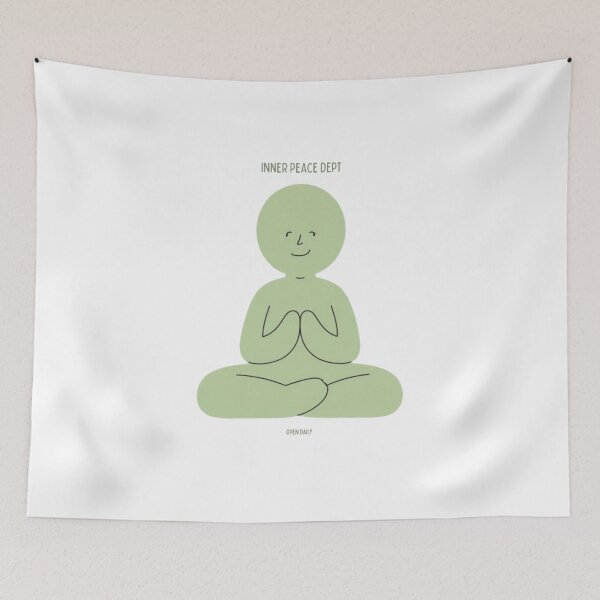 Item preview, Inner Peace Dept – Mindfulness & Meditation Aesthetic Art designed and sold by CHILLORA.
