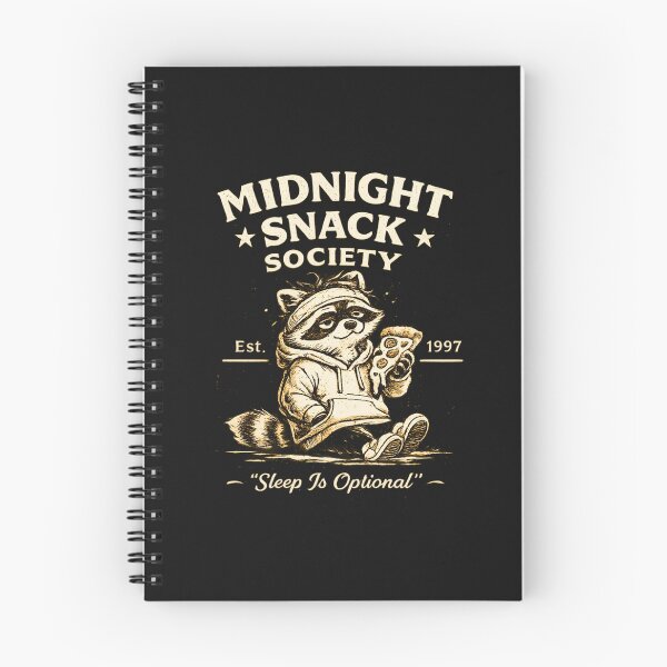 Item preview, Midnight Snack Society Shirt – Funny Late Night Food Raccoon Tee designed and sold by AdicretorDesign.