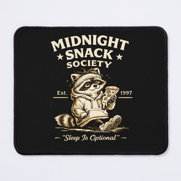 Item preview, Midnight Snack Society Shirt – Funny Late Night Food Raccoon Tee designed and sold by AdicretorDesign.