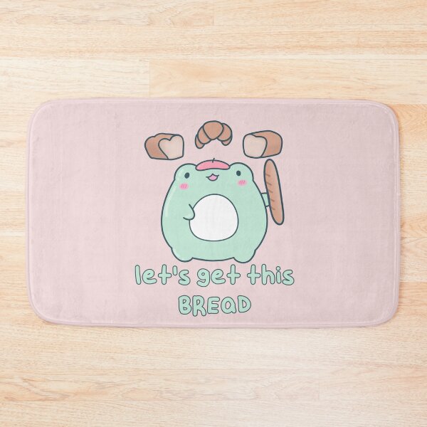 Item preview, Let's Get This Bread - Cute Froggy Bread Pun designed and sold by ShyHomebodyClub.