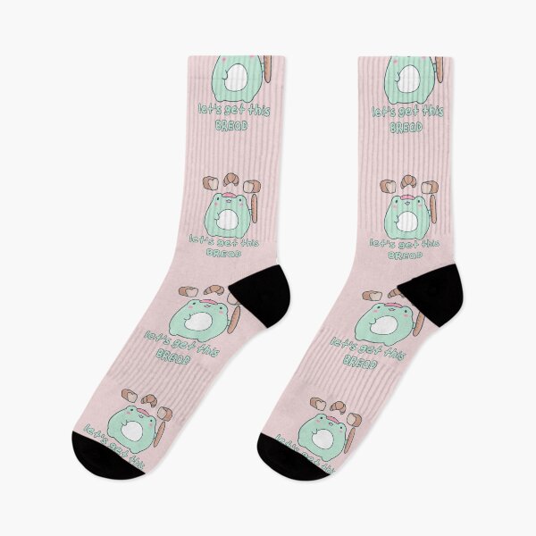 Item preview, Let's Get This Bread - Cute Froggy Bread Pun designed and sold by ShyHomebodyClub.