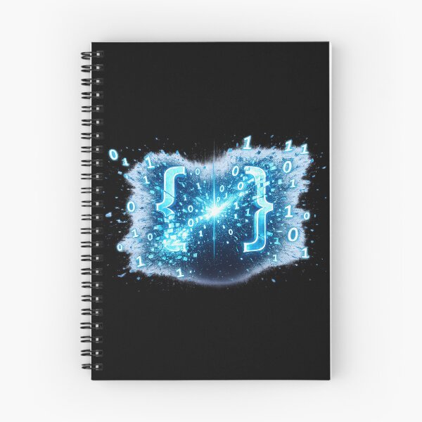 Item preview, Exploding Brackets – Neon Binary Burst designed and sold by Vasil Dimitrov.