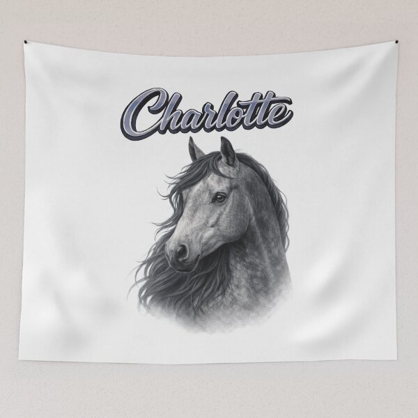 Item preview, Charlotte Horse Zodiac — Freedom, Strength and Grace of the Chinese Horse designed and sold by AlexLineArt.