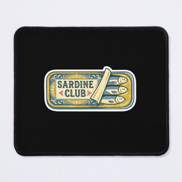Item preview, "Sardine Club" Vintage Tinned Fish Retro Seafood designed and sold by RiotKida.