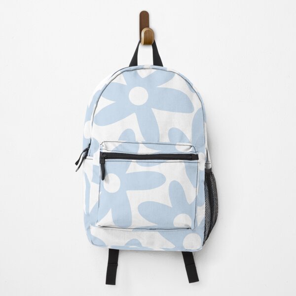 Item preview, Daisy Time Floral Pattern in Pale Pastel Baby Blue and White designed and sold by kierkegaard.