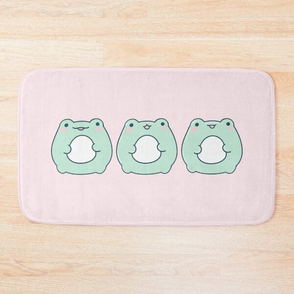 Item preview, Kawaii Frog Trio - Adorable Pastel Froggies designed and sold by ShyHomebodyClub.