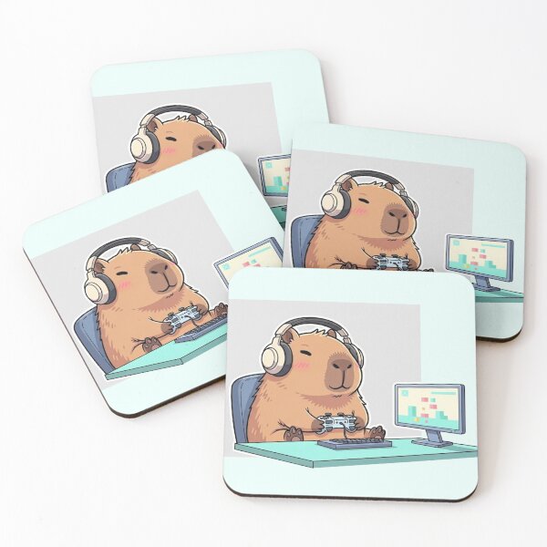 Item preview, Cute Capybara Gamer – Cozy Gaming Vibes designed and sold by soletstudio.