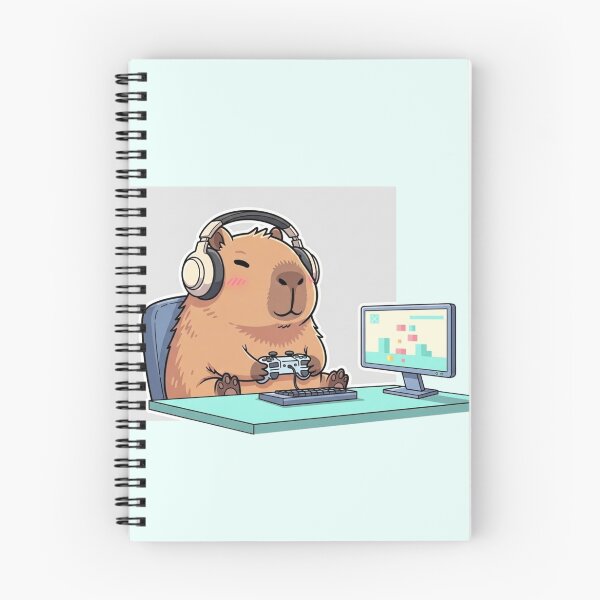 Item preview, Cute Capybara Gamer – Cozy Gaming Vibes designed and sold by soletstudio.