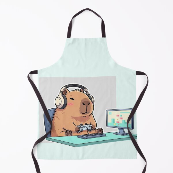 Item preview, Cute Capybara Gamer – Cozy Gaming Vibes designed and sold by soletstudio.