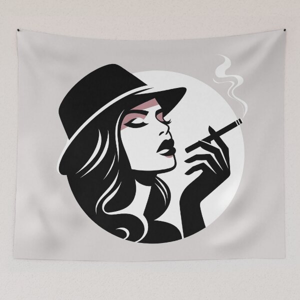 Item preview, Noir Femme Fatale Bold Graphic Silhouette Art. designed and sold by Spark2Seduction.