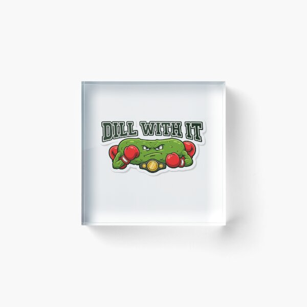 Item preview, "Dill With It" Funny Boxing Pickle Champion Mascot designed and sold by RiotKida.