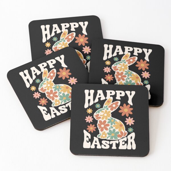Item preview, Floral Checkerboard Easter Bunny Silhouette designed and sold by SignumShop.