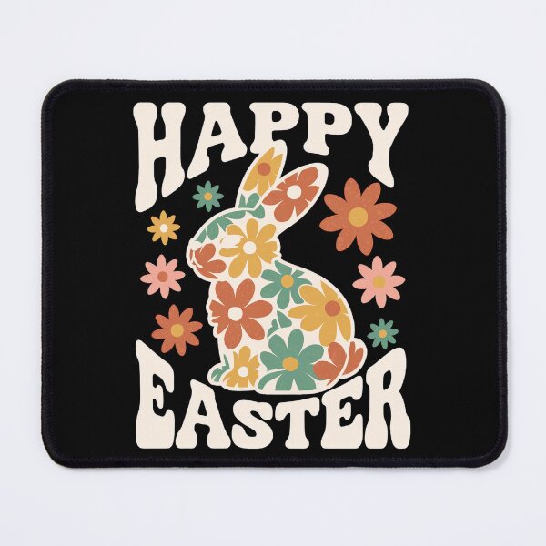Item preview, Floral Checkerboard Easter Bunny Silhouette designed and sold by SignumShop.
