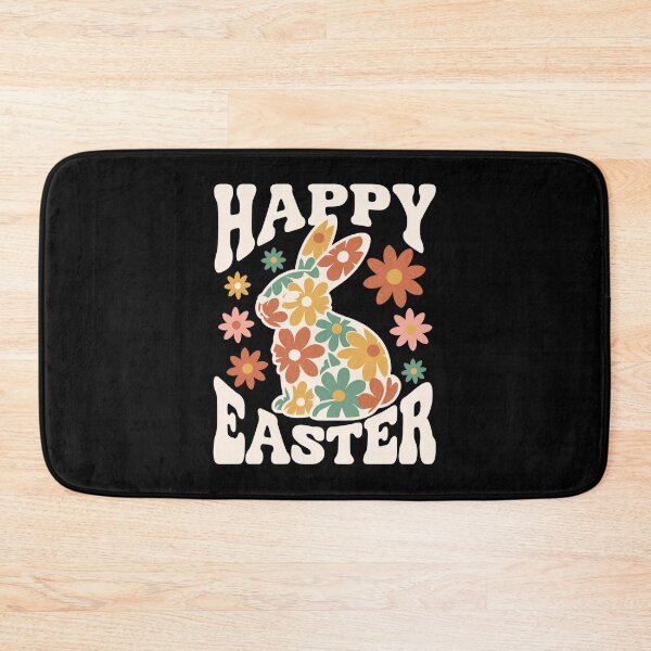 Item preview, Floral Checkerboard Easter Bunny Silhouette designed and sold by SignumShop.