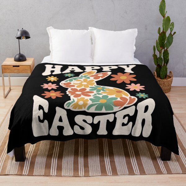 Item preview, Floral Checkerboard Easter Bunny Silhouette designed and sold by SignumShop.