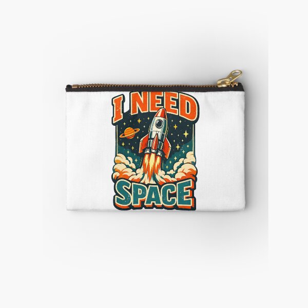 Item preview, Vintage Rocket Ship I Need Space Funny Introvert Astronomy Pun designed and sold by LSphere Art.