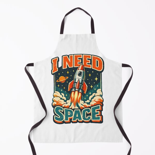 Item preview, Vintage Rocket Ship I Need Space Funny Introvert Astronomy Pun designed and sold by LSphere Art.