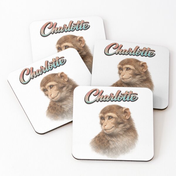 Item preview, Charlotte Monkey Zodiac — Intelligence, Playfulness and Clever Spirit of the Chinese Monkey designed and sold by AlexLineArt.
