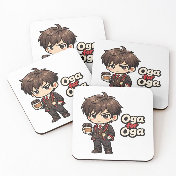Item preview, Oga for Oga Funny Meme – Cute Chibi Coffee Boss Energy designed and sold by inaveed.