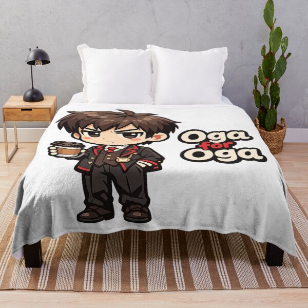 Item preview, Oga for Oga Funny Meme – Cute Chibi Coffee Boss Energy designed and sold by inaveed.