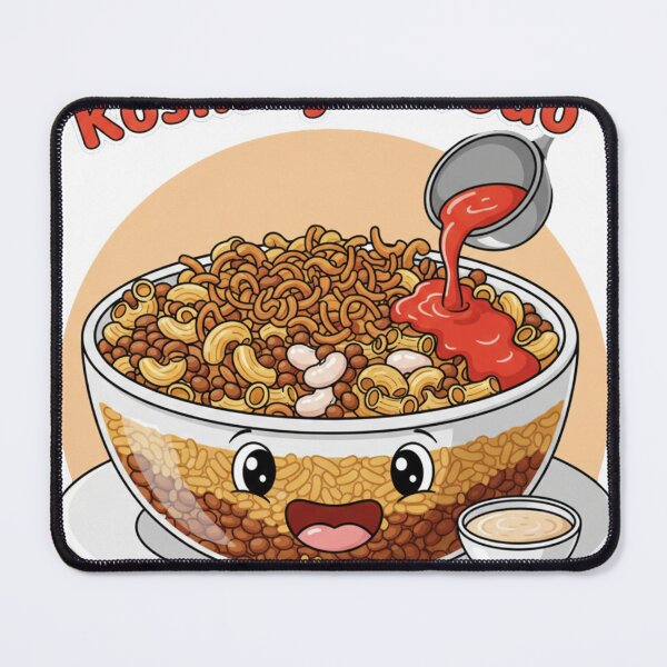 Item preview, Koshary Greater Than Everything – Funny Food Cartoon Design designed and sold by YK SHOP.