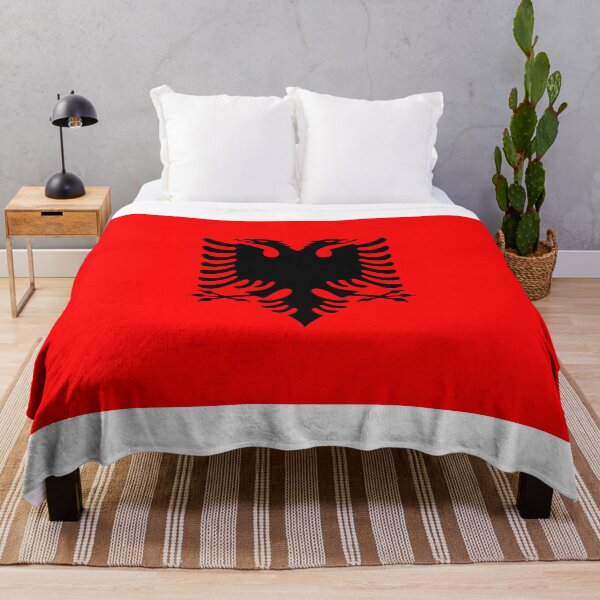 Item preview, Classic Albania National Flag - Red and Black Eagle Pride designed and sold by NTGUILTY.