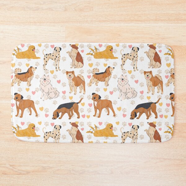 Item preview, Cute Dogs and Hearts Pattern  designed and sold by ice-apparel.