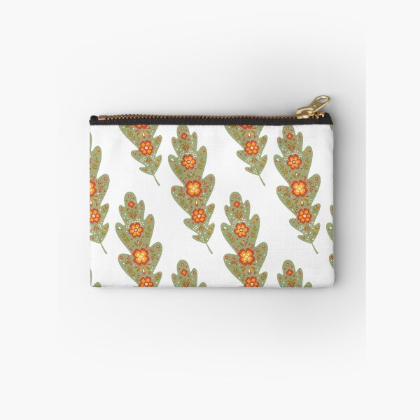Item preview, Green Oak Leaf – Scandinavian Folk Art by heidiannemorris © designed and sold by FOLK ART FUSION.