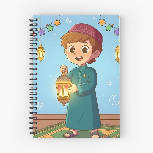 Item preview, Cute Boy Holding Ramadan Lantern Wall Art designed and sold by WowDezign.