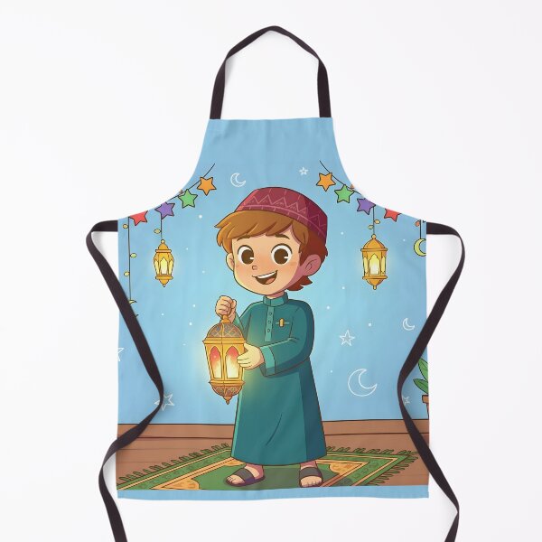 Item preview, Cute Boy Holding Ramadan Lantern Wall Art designed and sold by WowDezign.