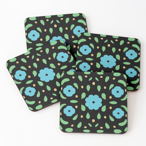 Item preview, Floral Motif in Blue designed and sold by annettemwvb.