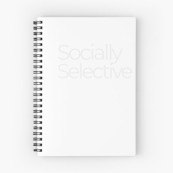 Item preview, Socially Selective – Minimalist Introvert Humor Quote designed and sold by CalmMandala.