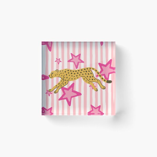 Item preview, Pink Star and Stripes Cheetah designed and sold by ice-apparel.
