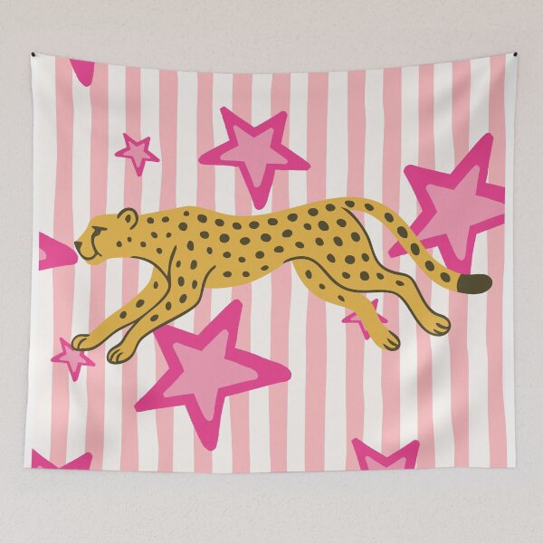 Item preview, Pink Star and Stripes Cheetah designed and sold by ice-apparel.