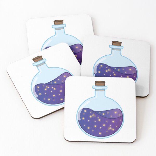 Item preview, Starry night sky outer space magic potion bottle designed and sold by InSpaceAstrid.