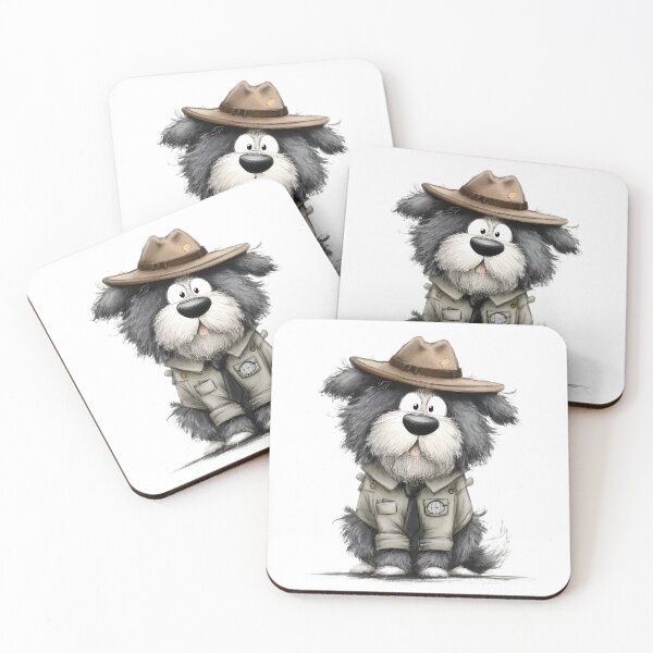 Item preview, Stylish Dog in Hat designed and sold by Retro Whimsy.