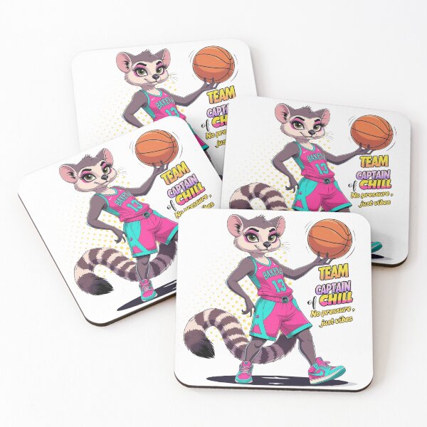 Item preview, Team Captain of Chill Basketball Lemur: Vibrant Streetwear Art designed and sold by LixysTempo.