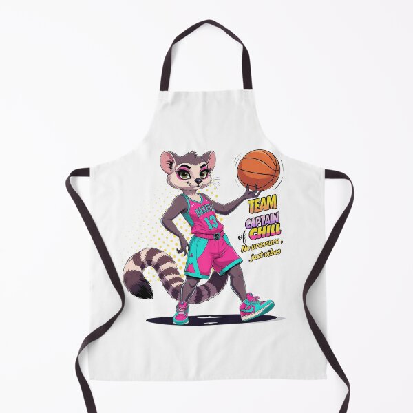 Item preview, Team Captain of Chill Basketball Lemur: Vibrant Streetwear Art designed and sold by LixysTempo.