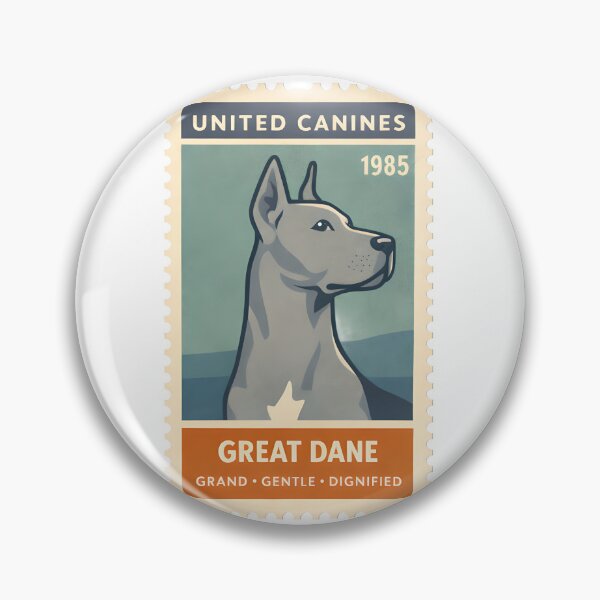 Item preview, Vintage Great Dane Stamp Art designed and sold by postmarkpaw.