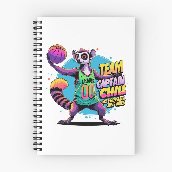 Item preview, Neon Basketball Lemur: Team Captain of Chill Streetwear designed and sold by LixysTempo.